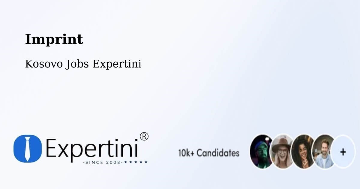 Imprint – Skenderaj - Kosovo Jobs Expertini